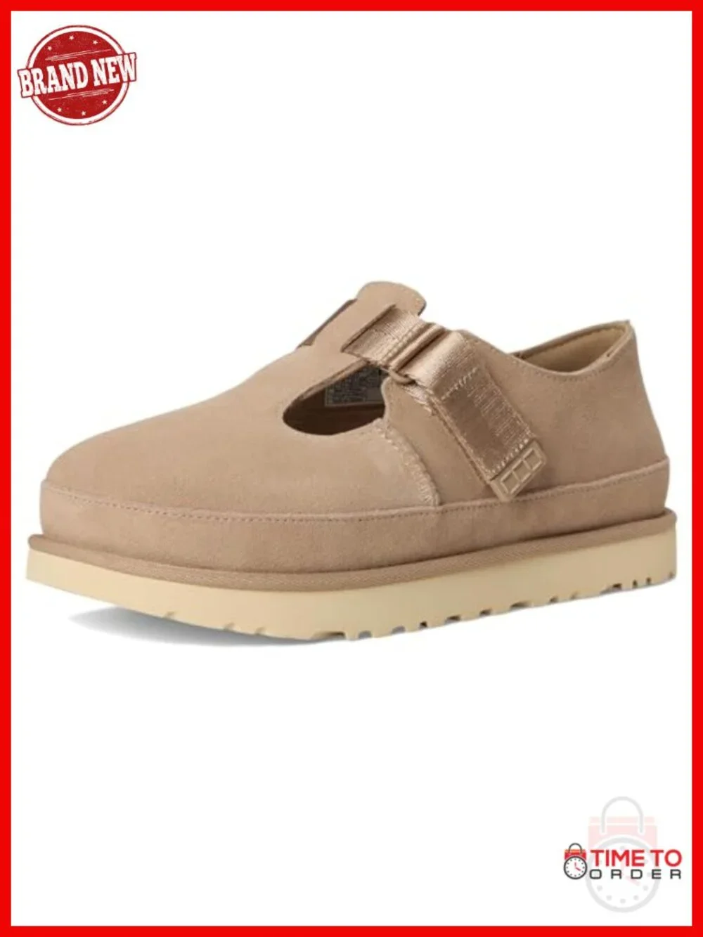 Mary Jane Flat with Adjustable Hook-and-Loop Closure